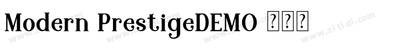 Modern PrestigeDEMO字体转换
